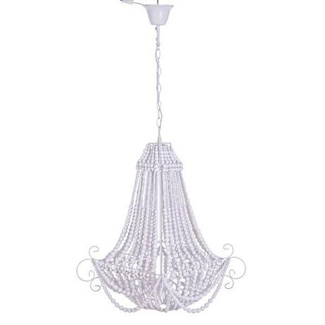 mutoni Lustre Corona Blanc Mat 1 lampe H71cm  