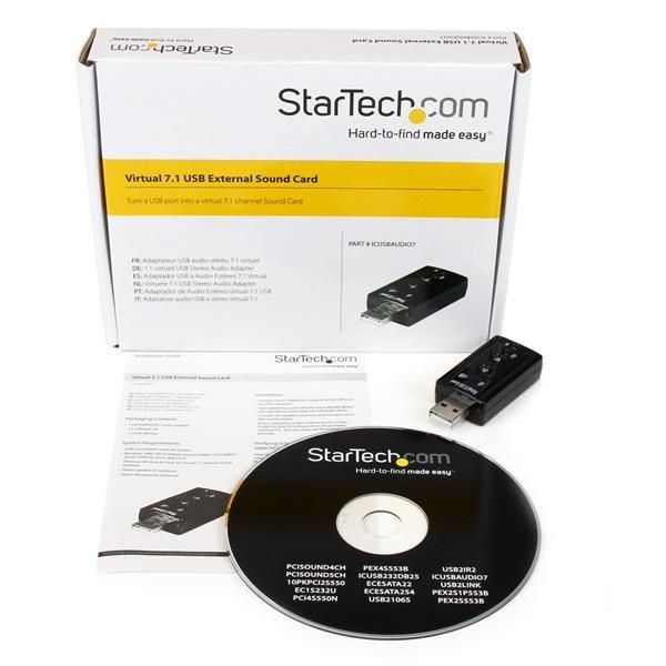STARTECH.COM  StarTech.com Adaptateur Carte Son USB vers Audio Stéréo avec Contrôle de Volume Externe 