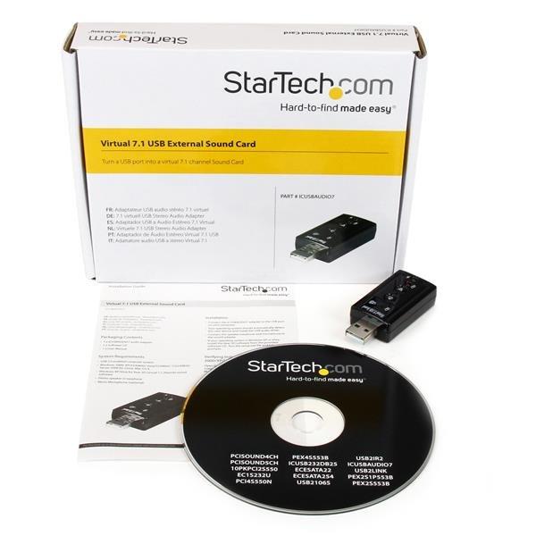 STARTECH.COM  StarTech.com USB Audio Adapter 7.1 - USB Soundkarte extern 