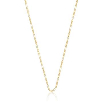 Collier figaro or jaune 750, 1,8mm, 45cm