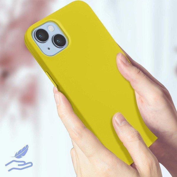 Avizar  Coque iPhone 14 Plus Soft Touch Jaune 