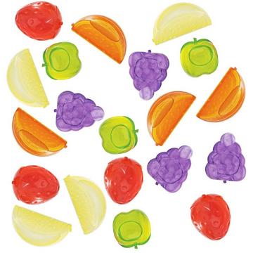Reusable fruit-shaped ice cubes for cold drinks