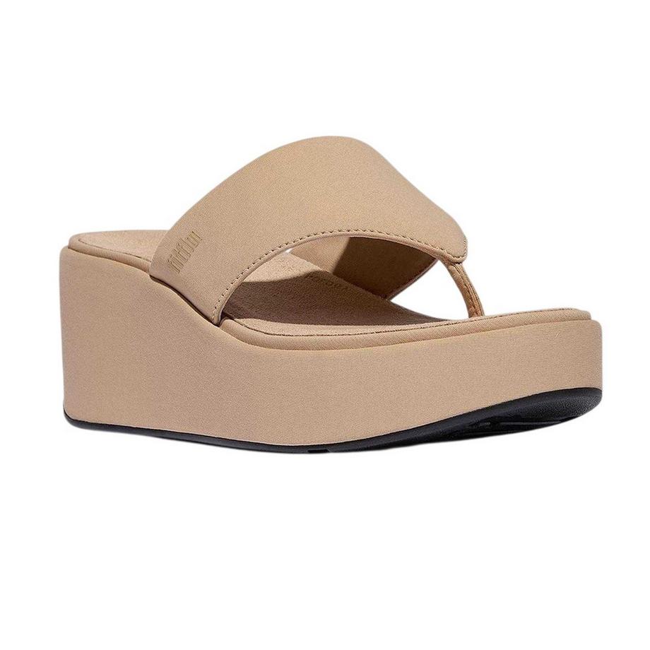fit flop Sandali Con Tacco A Zeppa Denim  
