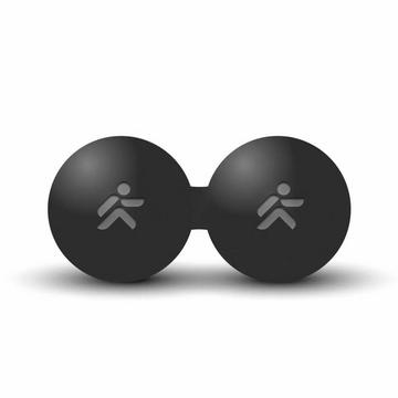 Doppelter Massageball aus Ebonit "Foam Ball" Ø 6cm