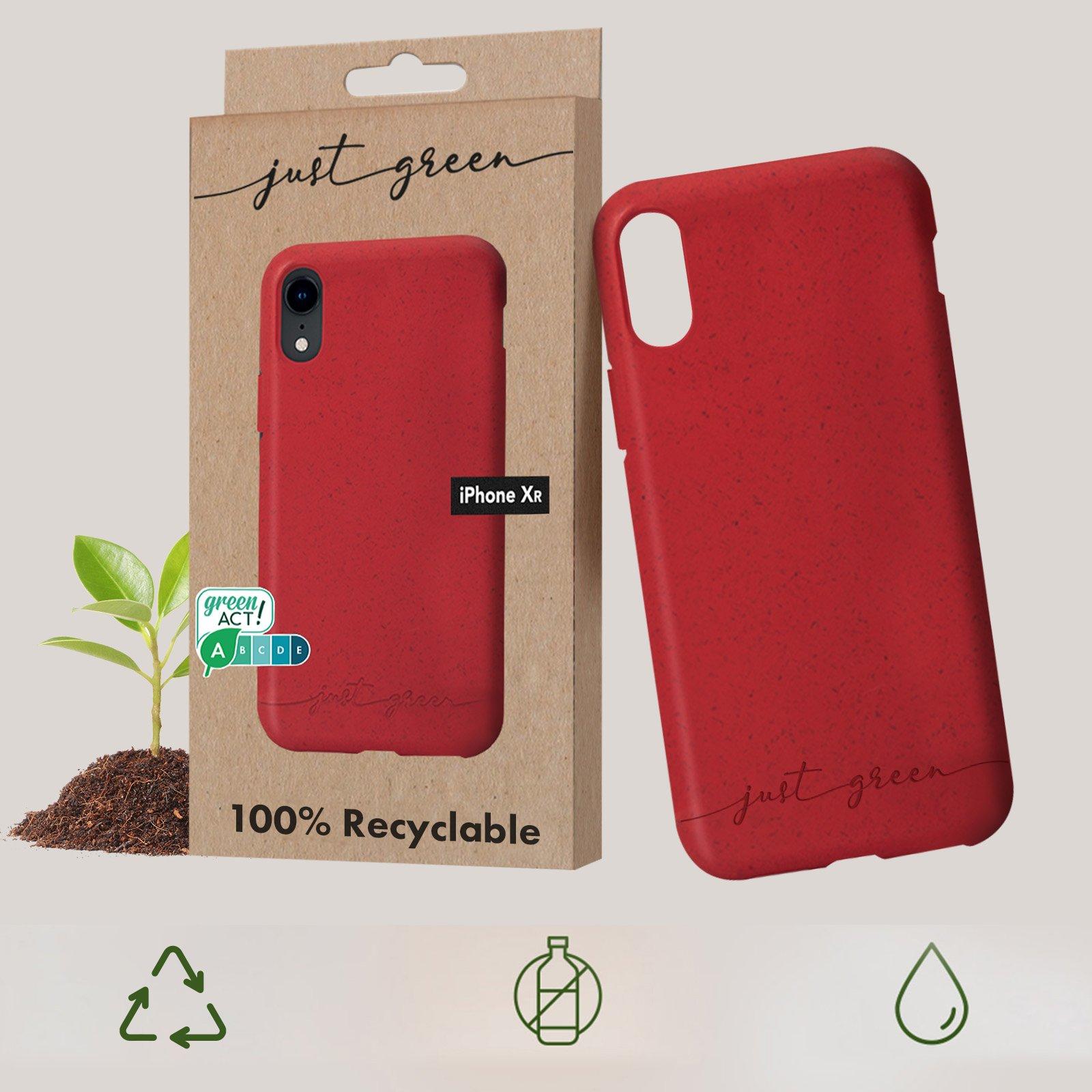 Just green  Coque iPhone XR Rouge Recyclable 