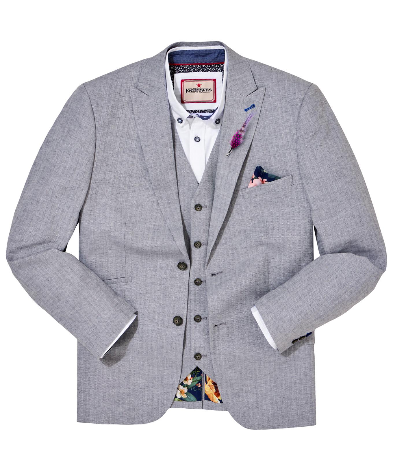 Joe Browns  Herringbone Leinenmischung Blazer 