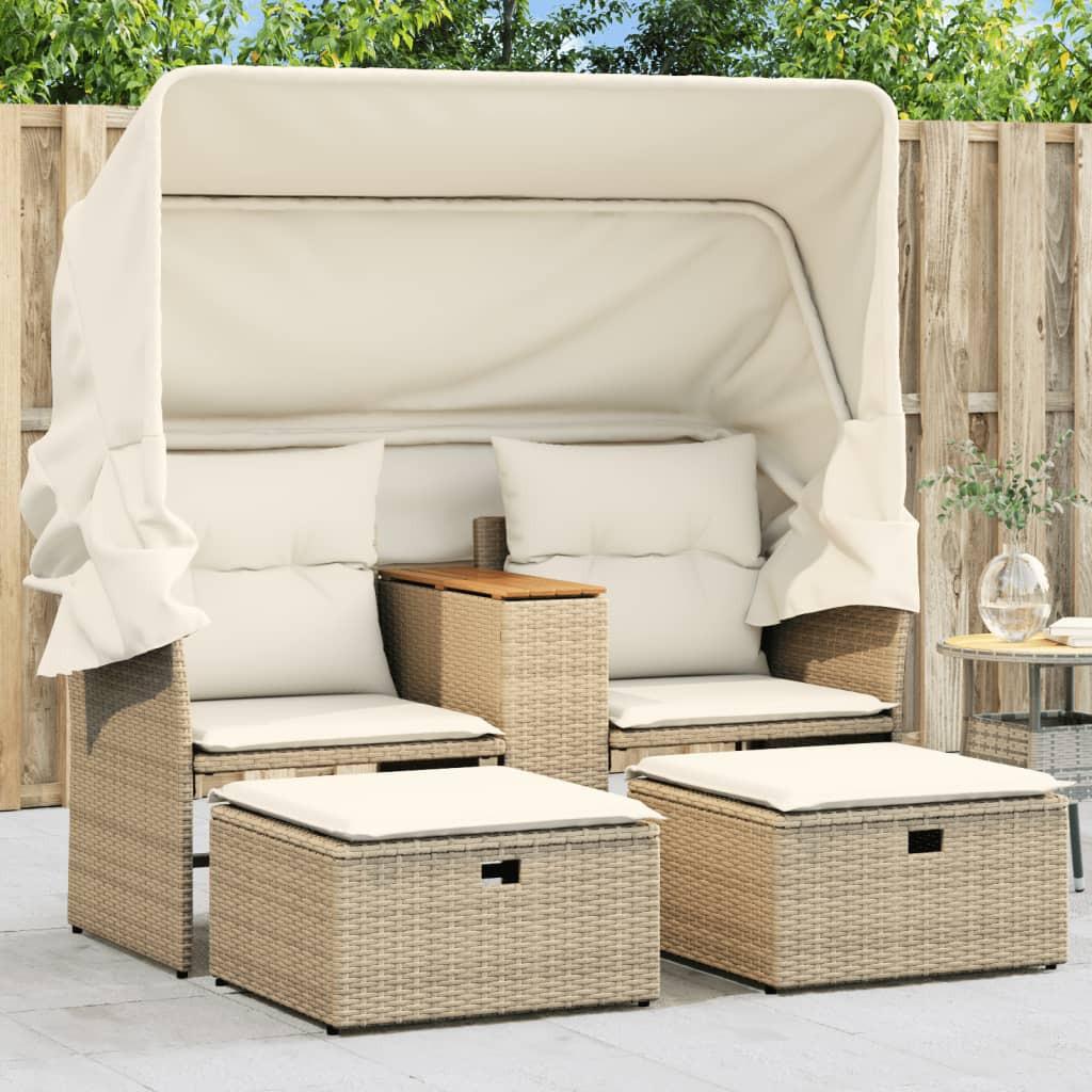 VidaXL Gartensofa poly-rattan  