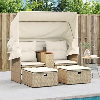 VidaXL Gartensofa poly-rattan  