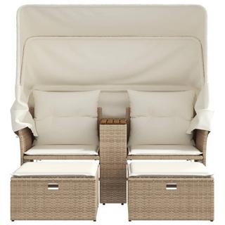 VidaXL Gartensofa poly-rattan  