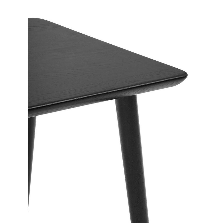 Oakywood Classic Desk - Klassischer Schreibtisch aus Massivholz - Schwarz / 120x60  