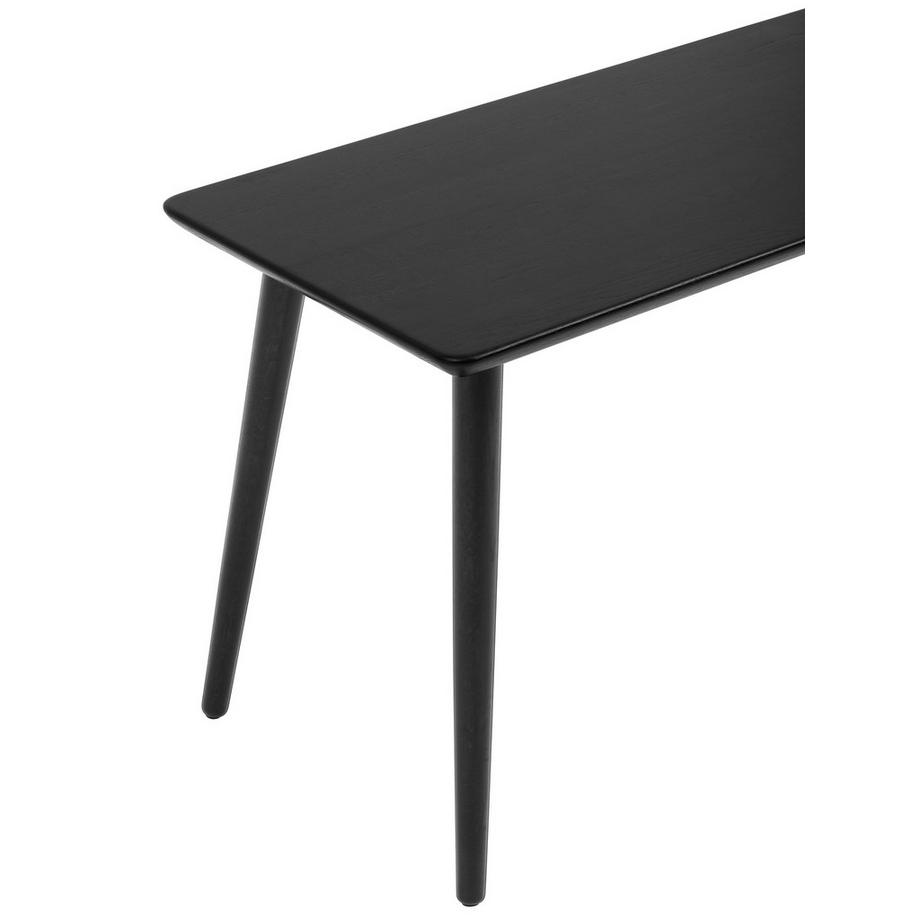 Oakywood Classic Desk - Klassischer Schreibtisch aus Massivholz - Schwarz / 120x60  