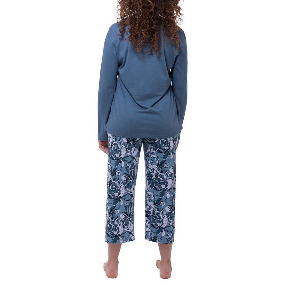 Ammann Night & Home Pyjama avec haut à manches longues et pantalon 7/8  