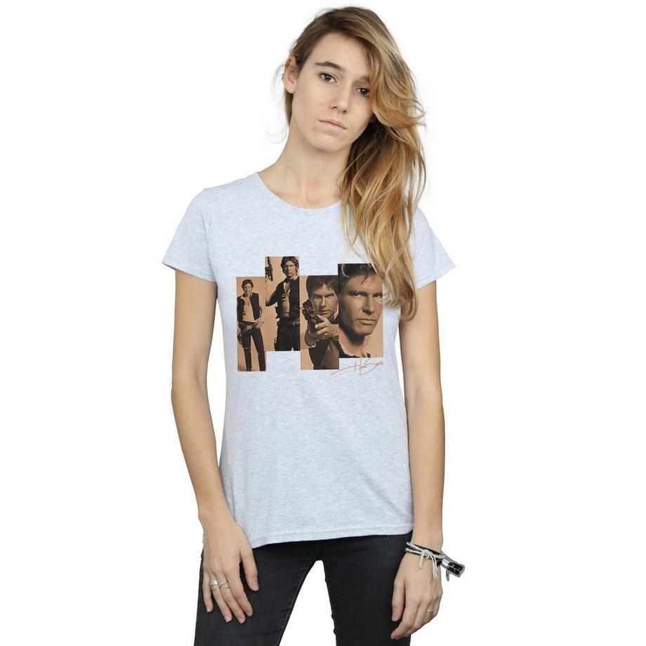 STAR WARS T-Shirt Stampa Collage Han Solo  