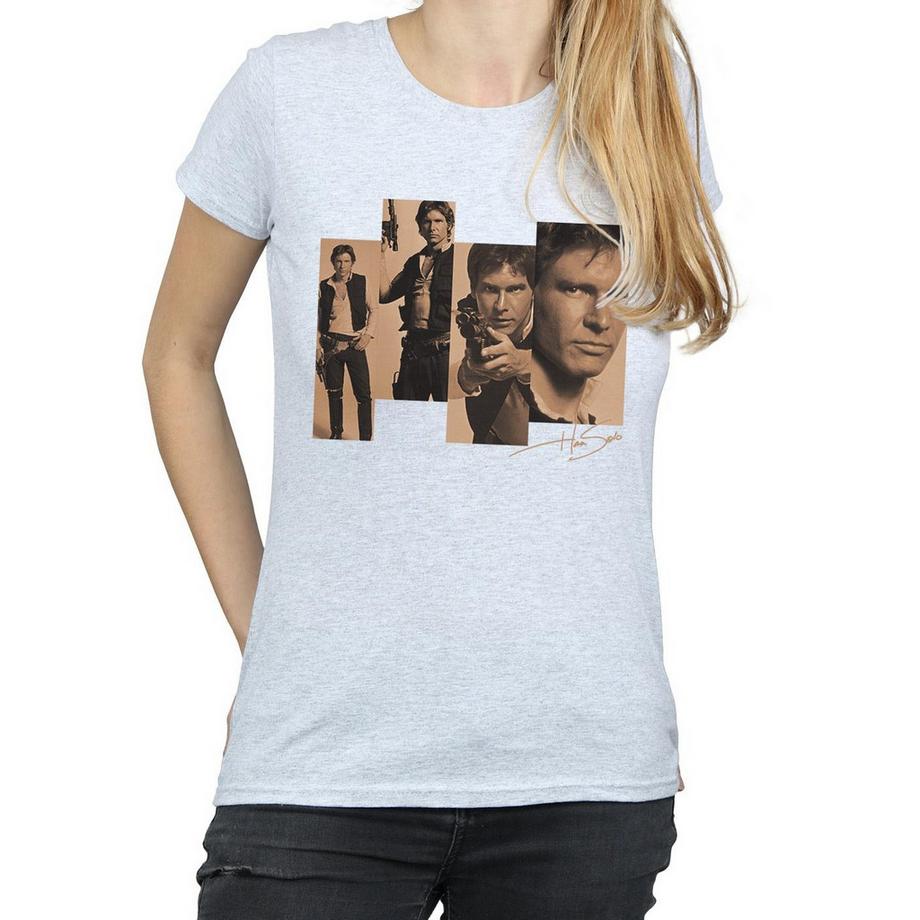 STAR WARS T-Shirt Stampa Collage Han Solo  