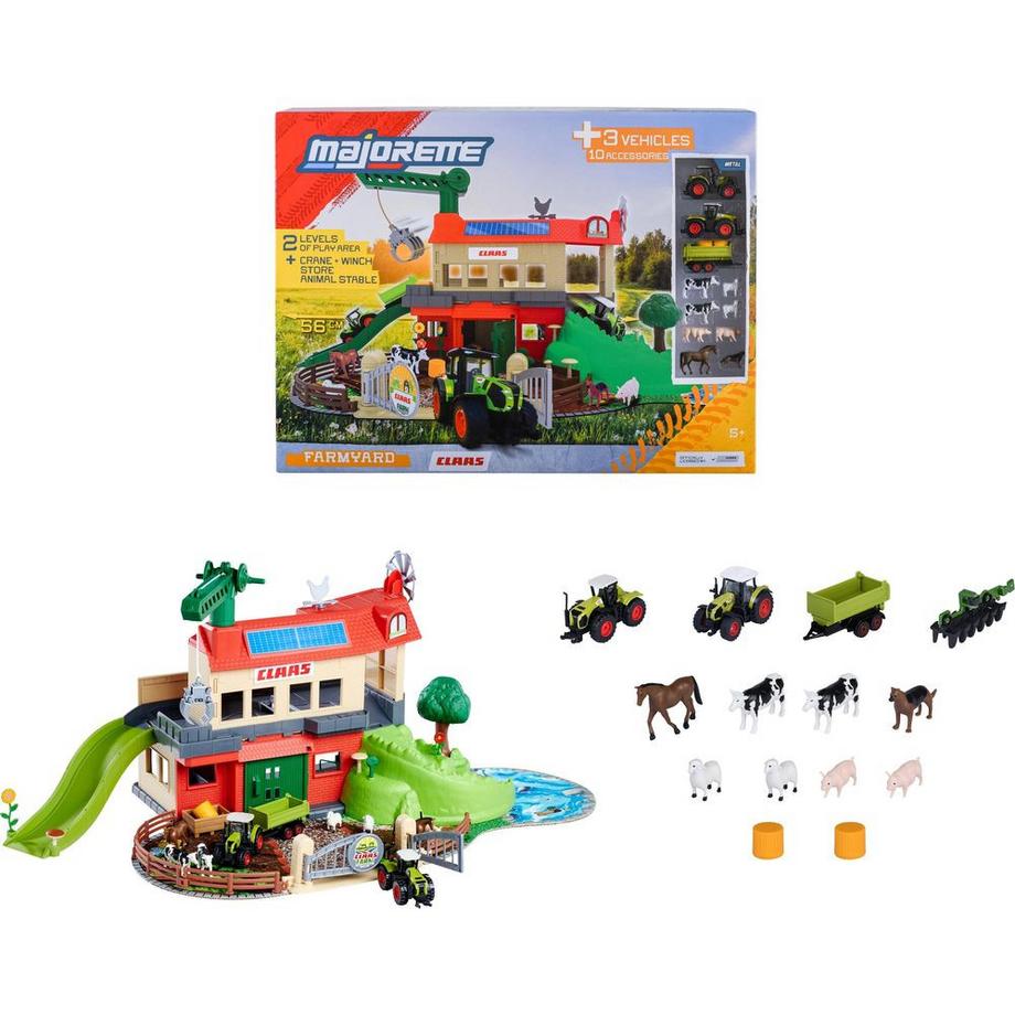 Farmyard mit Fahrzeugen