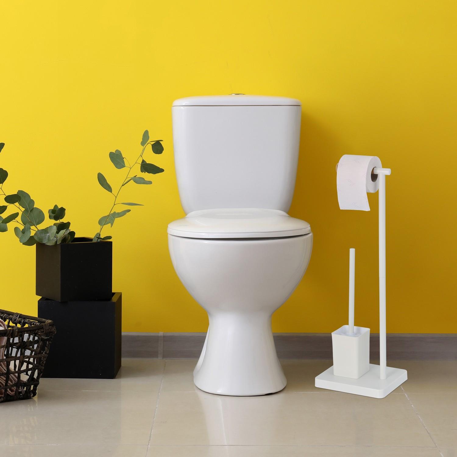 B2X WC-Garnitur mit 2 Ersatzbürstenköpfen  