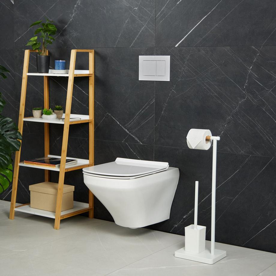 B2X Set WC con 2 testine di ricambio per scopino  