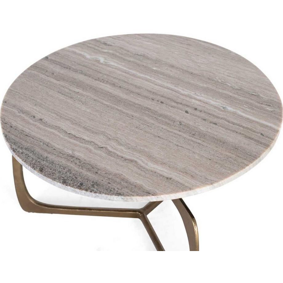 mutoni Table basse Sentro marbre gris 71  