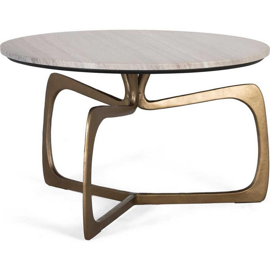 mutoni Table basse Sentro marbre gris 71  