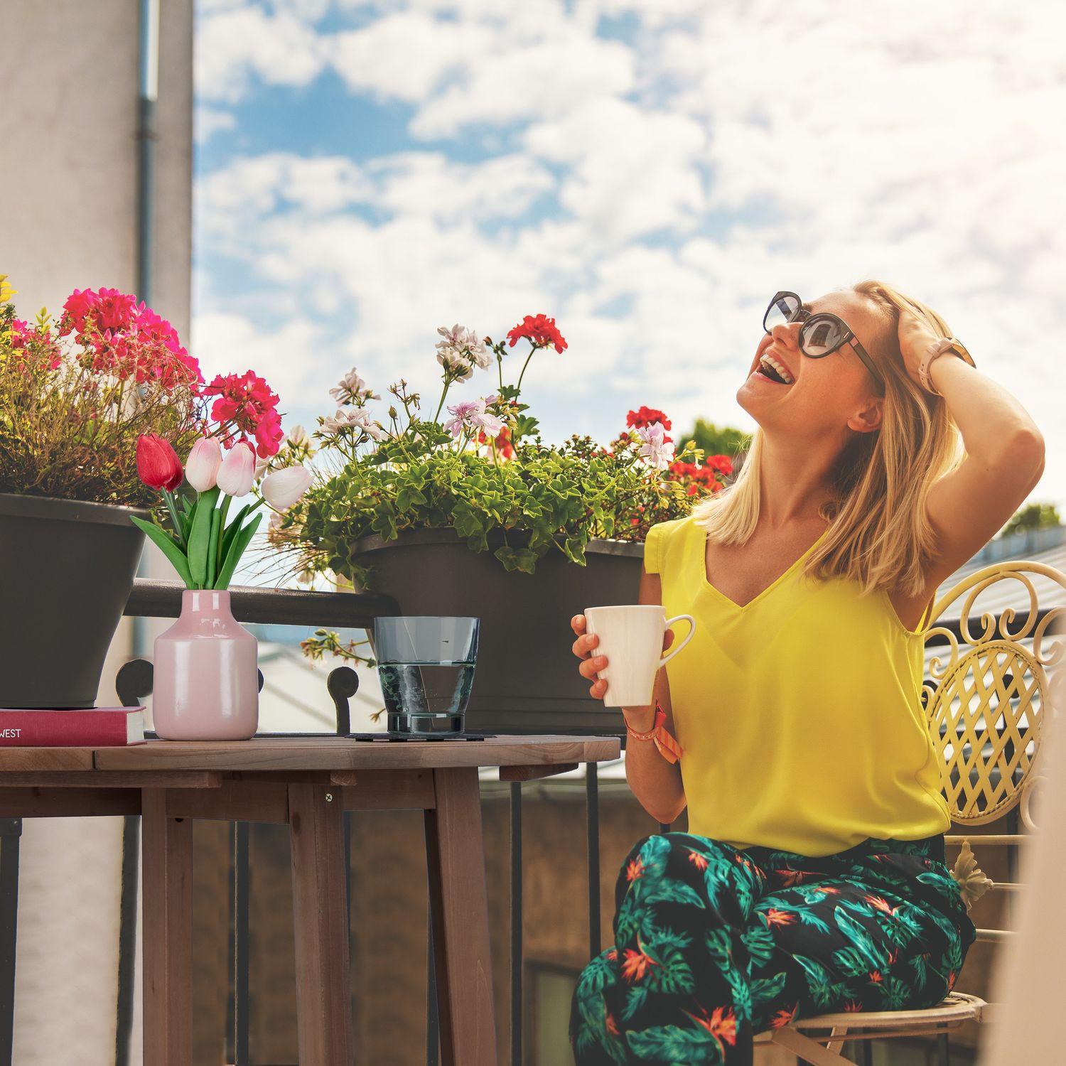 B2X Halbrunder Klapptisch Holz  