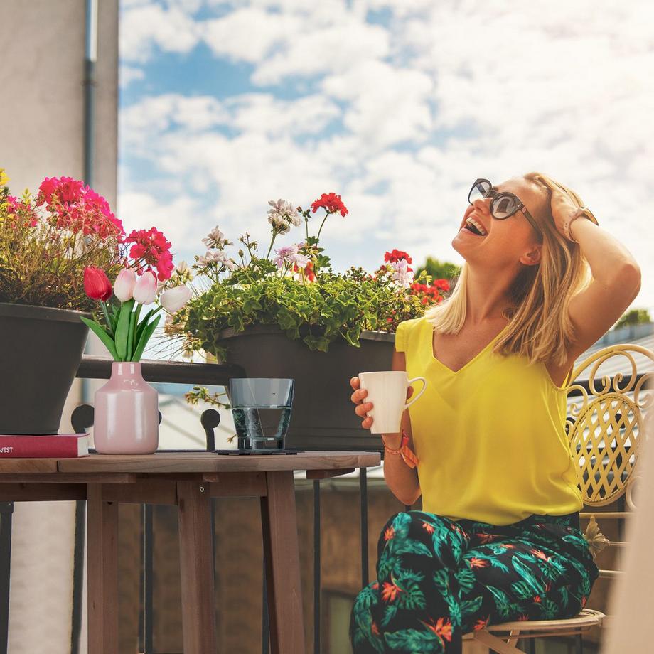 B2X Halbrunder Klapptisch Holz  