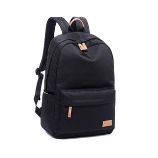 Only-bags.store Sac à dos scolaire classique monochrome et imperméable pour adolescents  