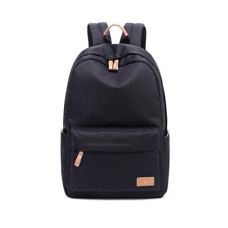 Only-bags.store Sac à dos scolaire classique monochrome et imperméable pour adolescents  