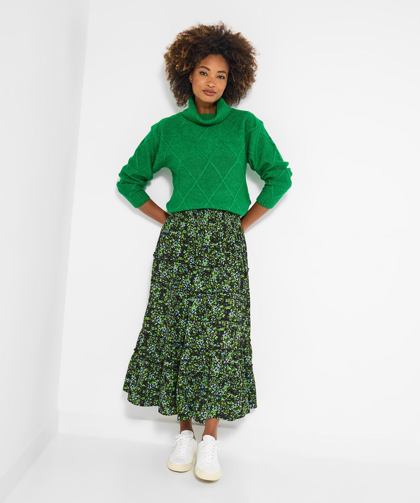 Joe Browns Stufiger Maxirock mit Blumenmuster  