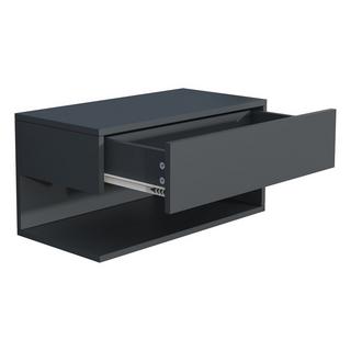 VCM Nachtschrank | Wandschublade | Wandboard | Nachttisch |Maße ca. H. 30 x B. 60 x T. 32 cm - Usal XL 60 cm  