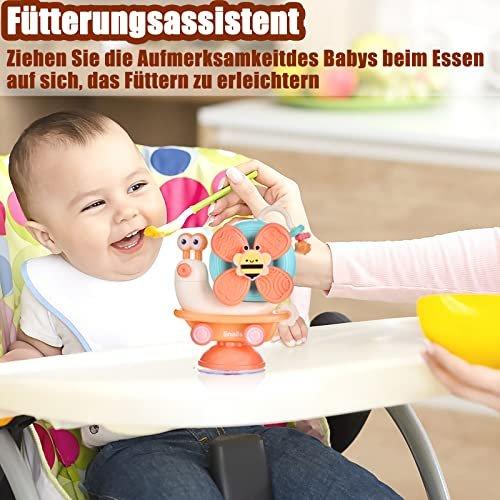 Activity-board  Hochstuhl Saugnapf Spielzeug Baby Spinner ab 6-12 Monate, Motorikspielzeug 