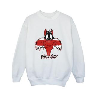 LOONEY TUNES  Sylvester England Face Sweatshirt 