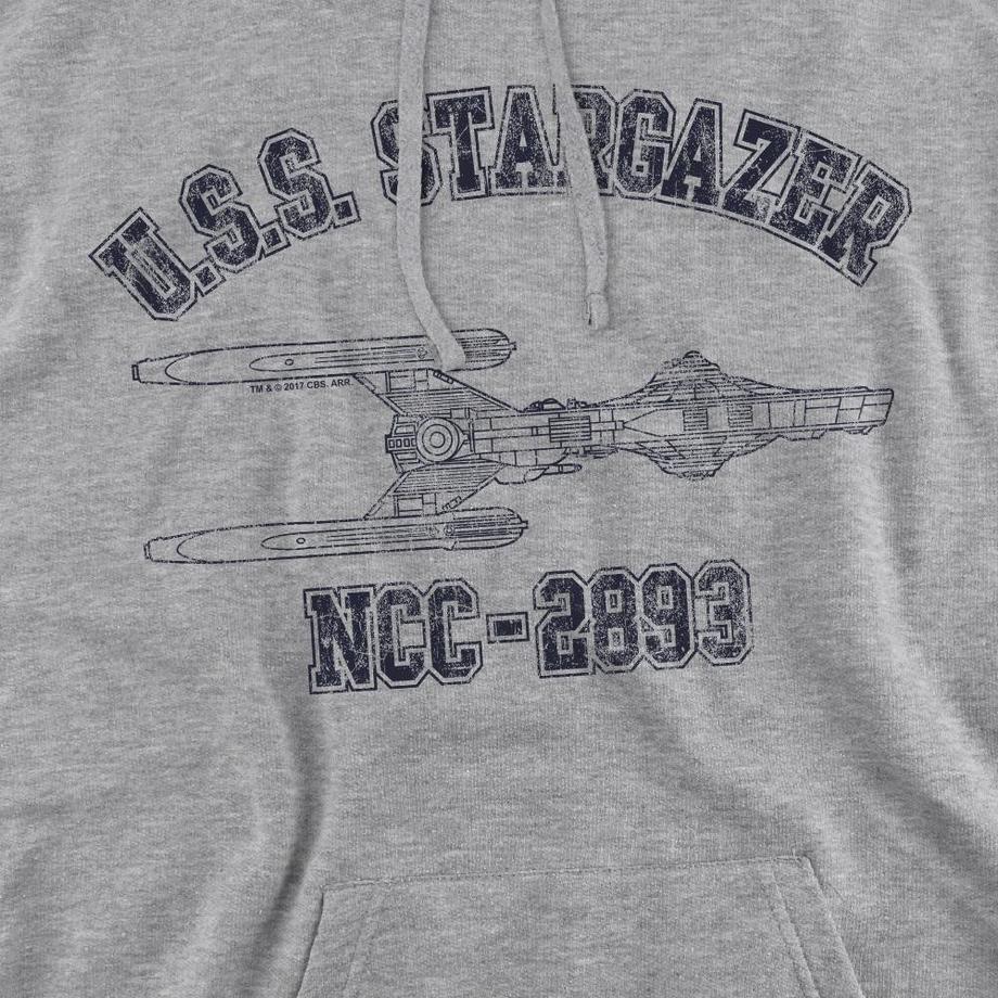 Star Trek Stargazer Athletic Felpa con Cappuccio  