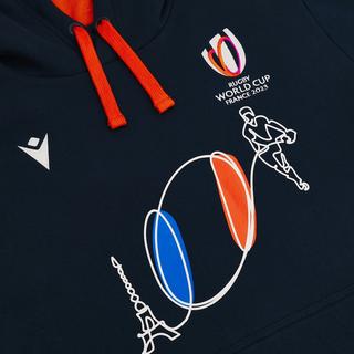 macron  sweatshirt à capuche enfant rwc 2022/23 france 