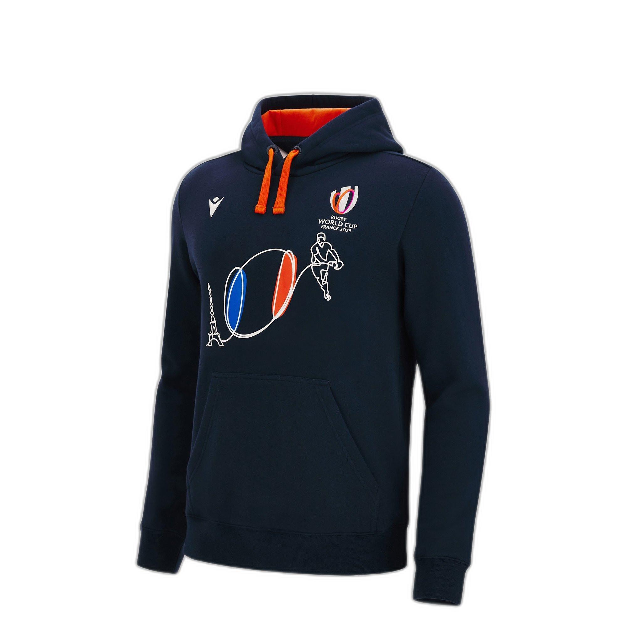 macron  sweatshirt à capuche enfant rwc 2022/23 france 