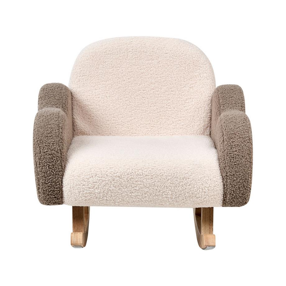 Beliani Sedia a dondolo per bambini en Bouclé Cottage SKARE  