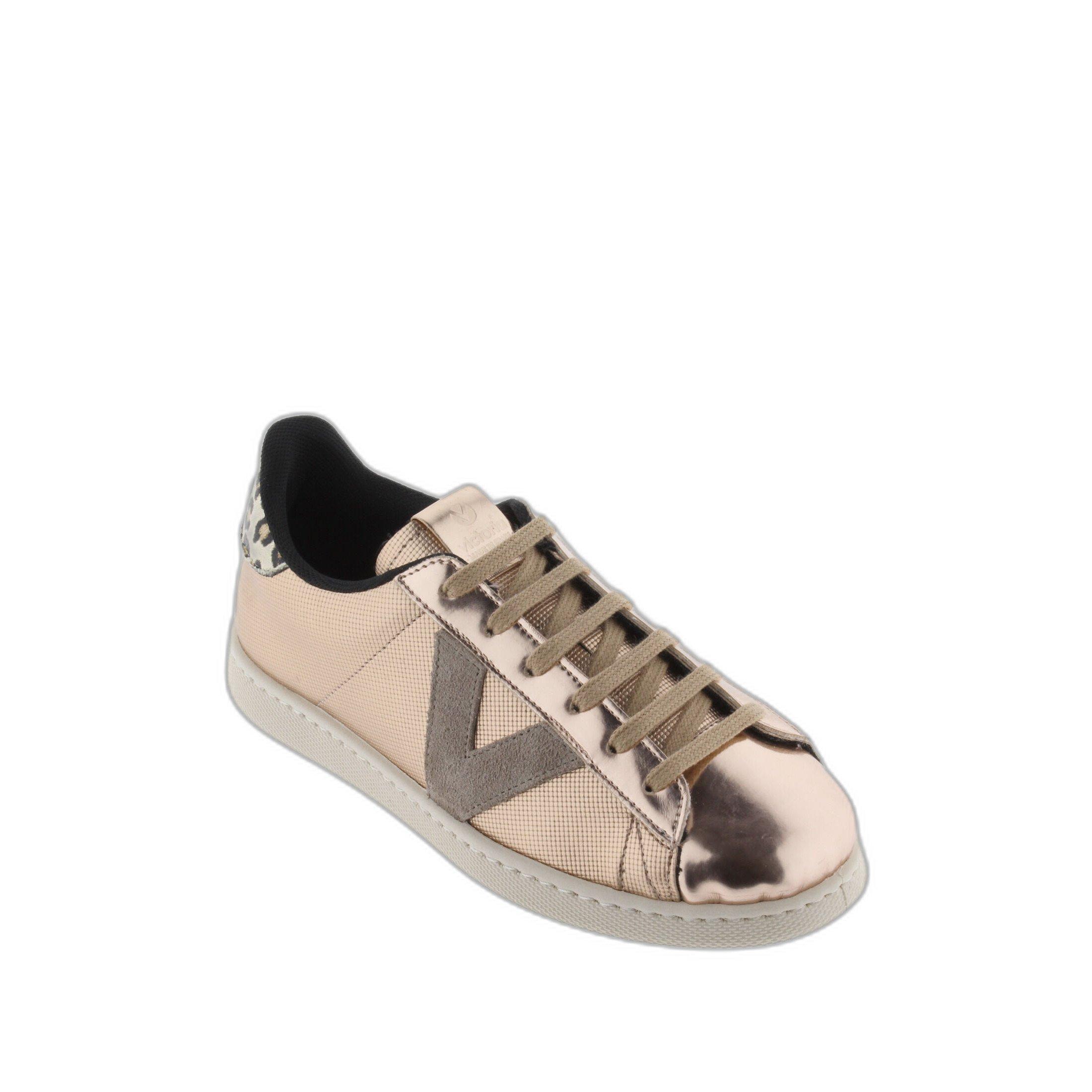 Victoria  scarpe da ginnastica effetto metallizzato con stampa leopardo per ragazze 