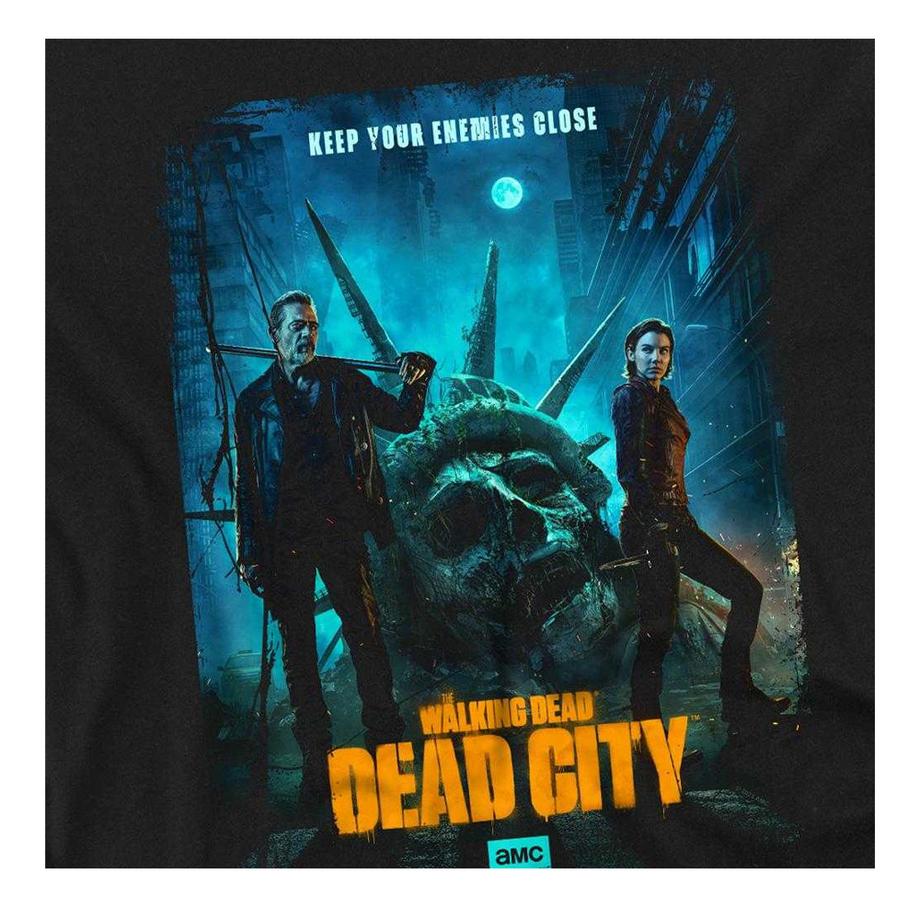 The Walking Dead  T-ShirtManches Longues Motiftyle Affiche Dead City 