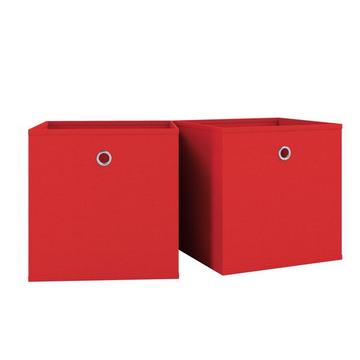 Lot de 2 boîtes pliantes Boîte pliante en tissu Boîte pliante Boîte à étagères Rangement Boxas