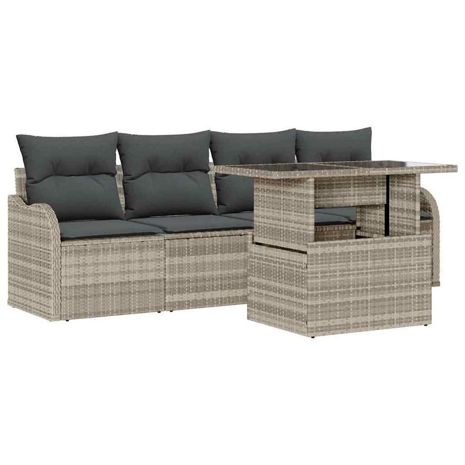 Set di divani da esterno Polyrattan