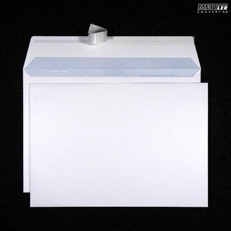 METTLER METTLER Couvert ohne Fenster C4 9066 120g ultraw., Kleber 250 Stk.  