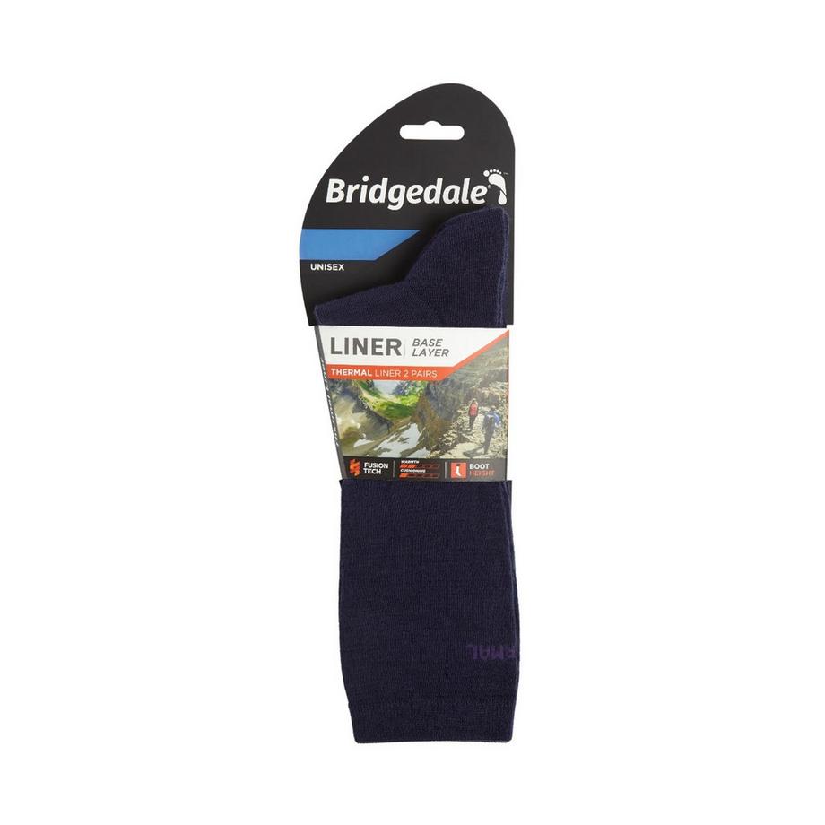 Bridgedale  2er Pack Liner Basisschicht Thermo Liner Stiefelsocken 