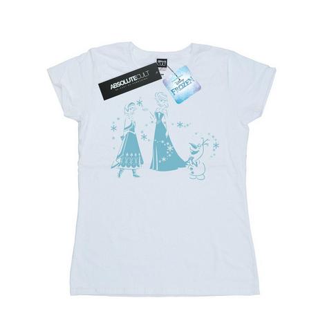 Disney Frozen Elsa Anna Olaf T-Shirt stampata  