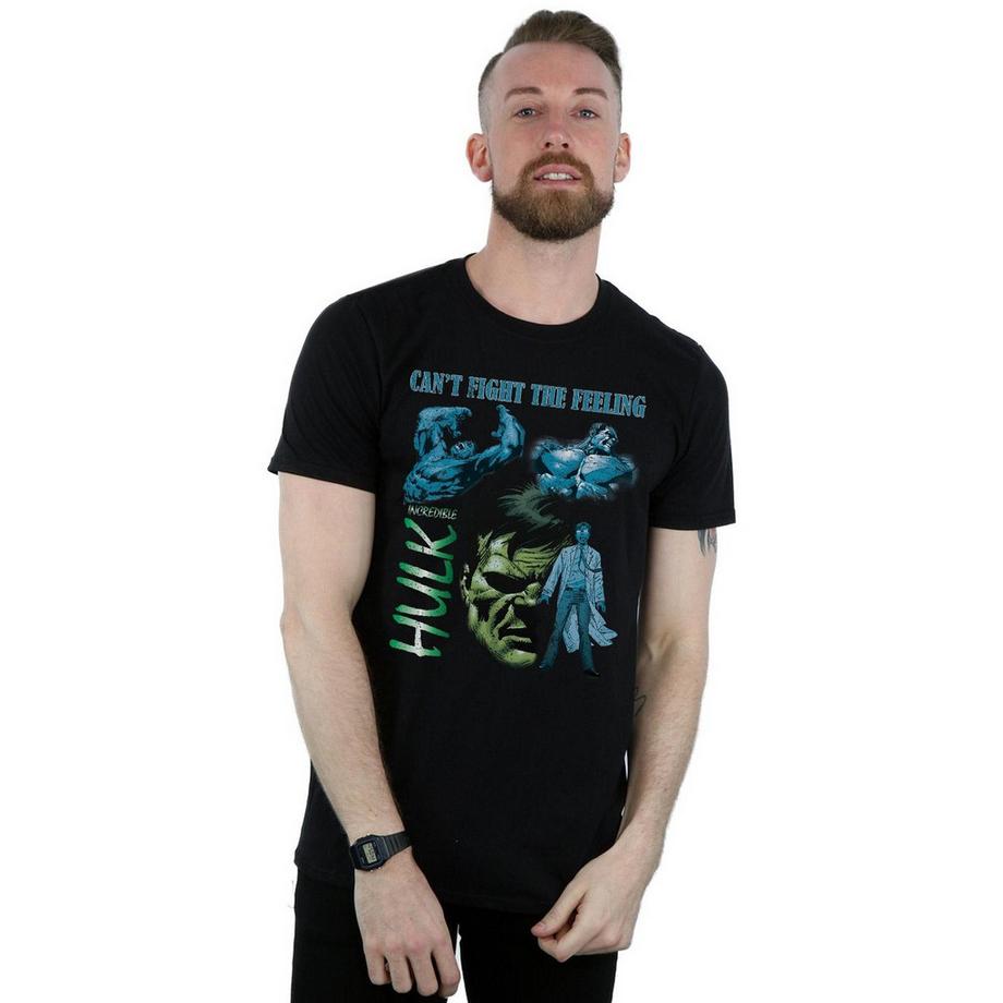 MARVEL Hulk Can't Fight The Feeling Grafikdruck T-Shirt  