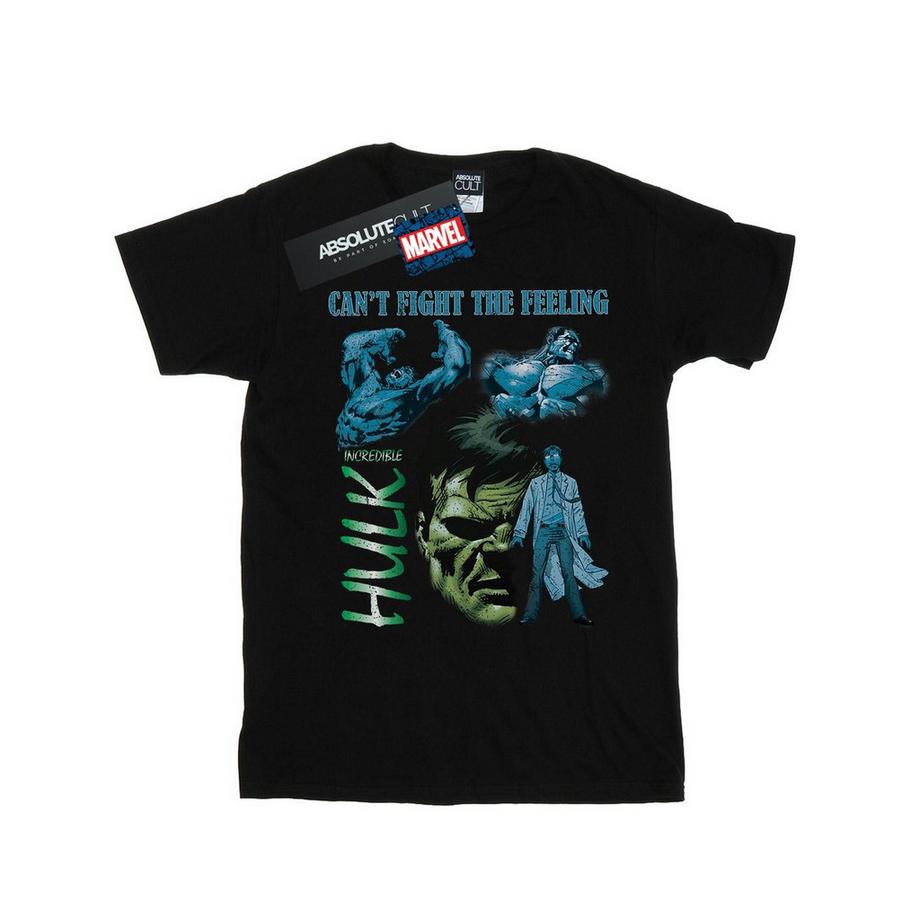 MARVEL Hulk Can't Fight The Feeling Grafikdruck T-Shirt  
