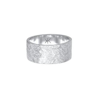 Kuzzoi  Ring  Bandring Organic Struktur 925 Silber 