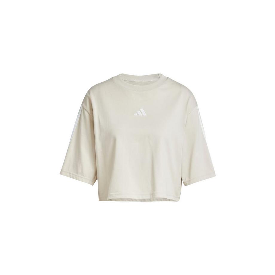adidas Essentials 3 Strisce Cotone Loose T-Shirt  