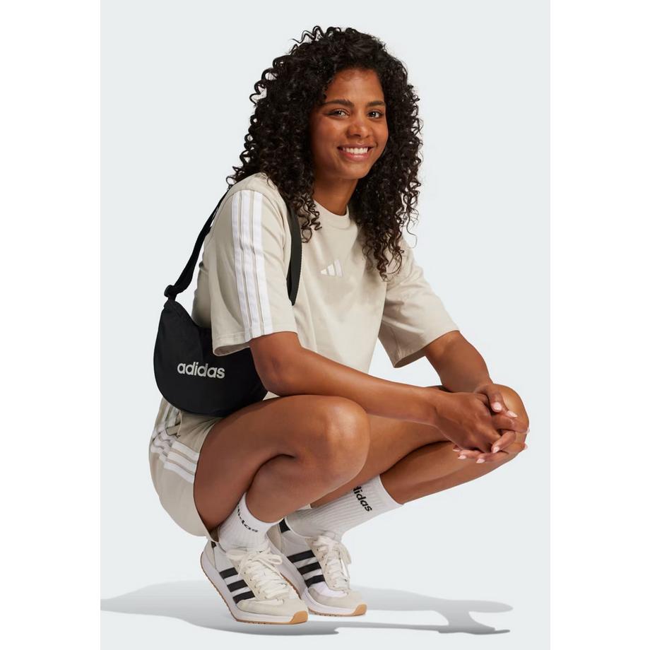 adidas Essentials 3 Strisce Cotone Loose T-Shirt  