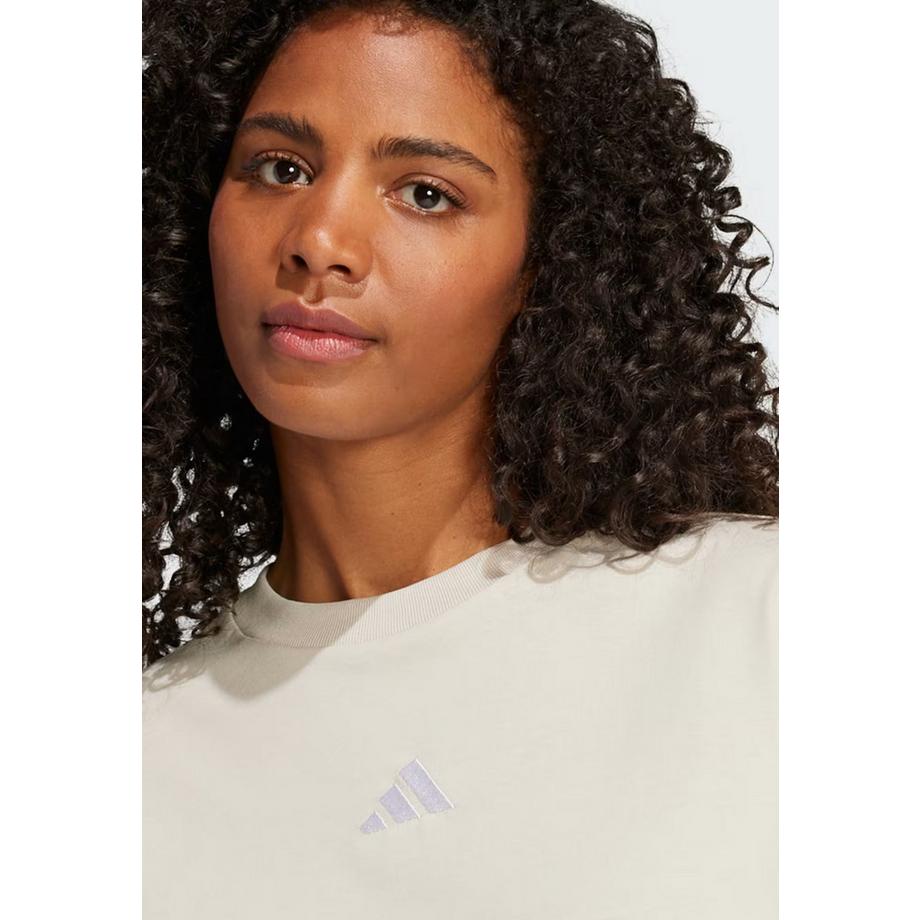 adidas Essentials 3 Strisce Cotone Loose T-Shirt  