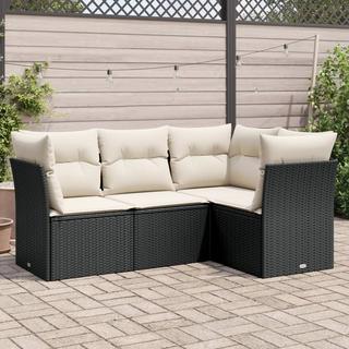 VidaXL set divano da giardino Polirattan  