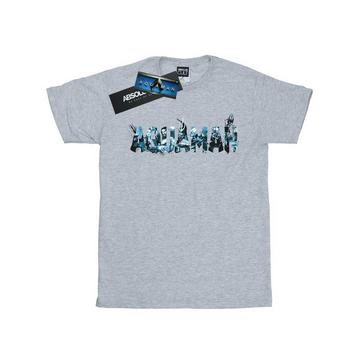 Tshirt AQUAMAN TEXT LOGO